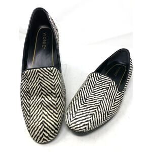 VIONIC ZEBRA PRINT LOAFERS SLIP-ONS USA WOMEN'S SIZE 9